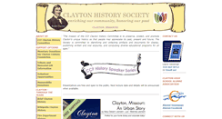 Desktop Screenshot of claytonhistorysociety.org