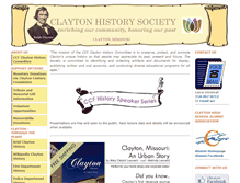 Tablet Screenshot of claytonhistorysociety.org